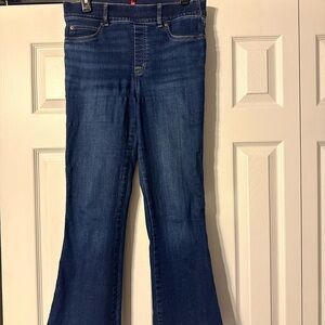 SPANX Blue Flare Wide Leg Jeans Retro Style